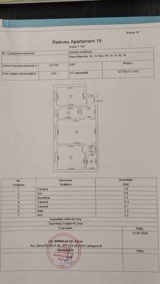 Apartament cu 3 camere semidecomandat în Florilor
