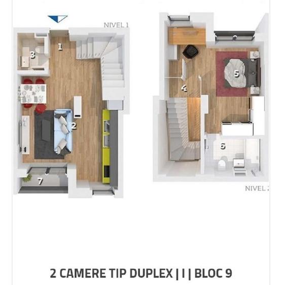 Apartament cu 2 camere decomandat, mobilat în Drumul Taberei