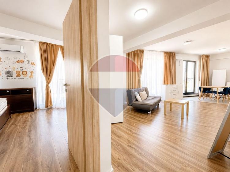 Apartament cu 2 camere semidecomandat, mobilat în Pipera