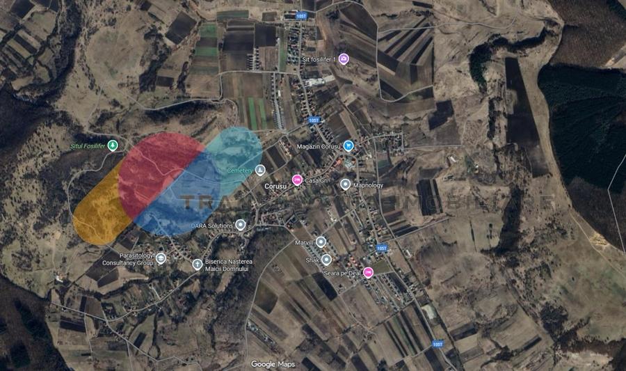 Teren agricol extravilan de 4400 mp, în Corușu