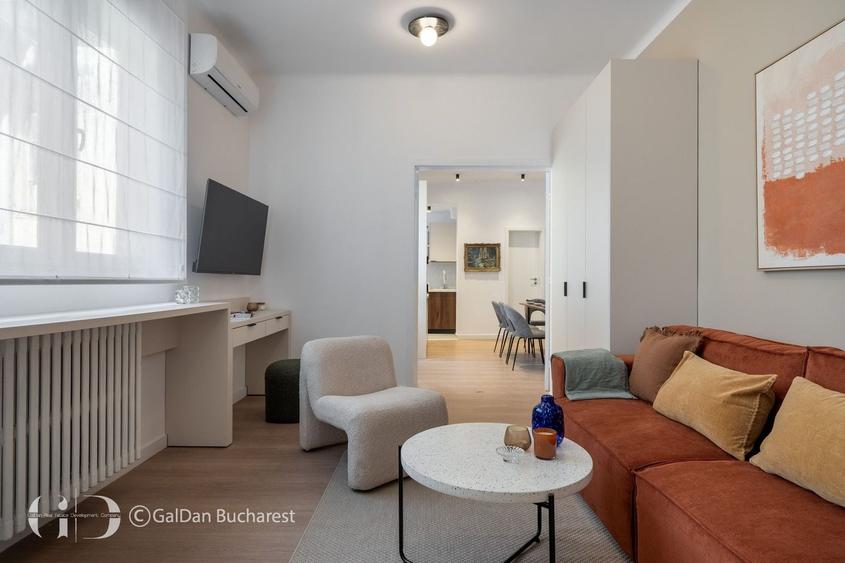 Apartament cu 3 camere, mobilat în Cișmigiu