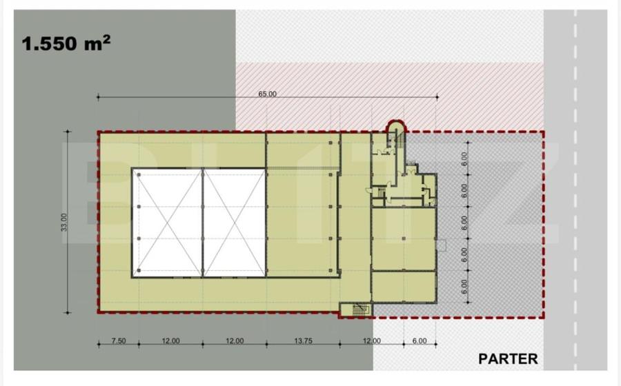 Spațiu industrial, de 2,800 mp, în Botizului