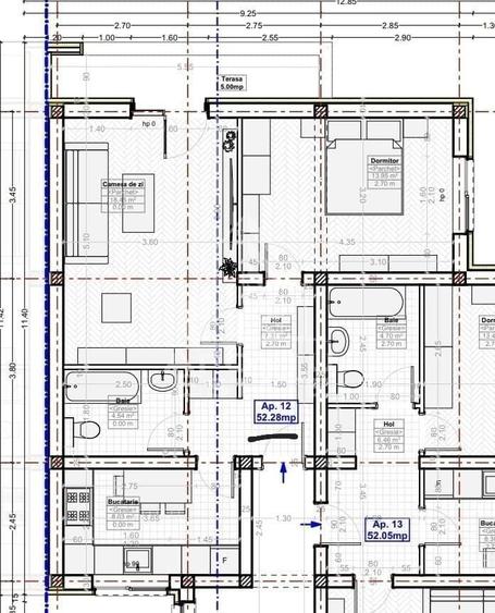 Apartament cu 2 camere decomandat, mobilat în Giroc