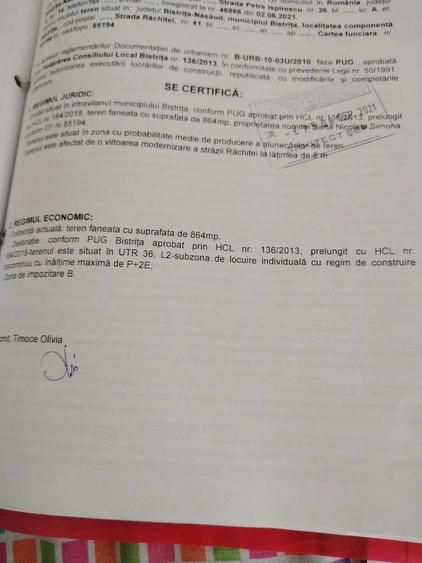 Teren intravilan str.Rachitei Bistrita - 3
