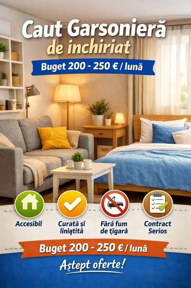 Garsonieră decomandată în Exterior Vest