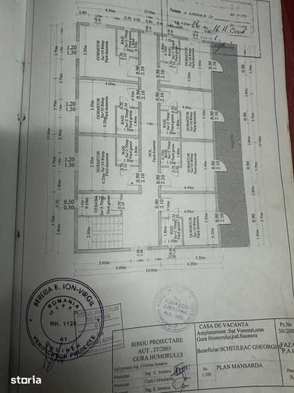 Casă cu 10 camere cu Teren 1100 Mp în Central