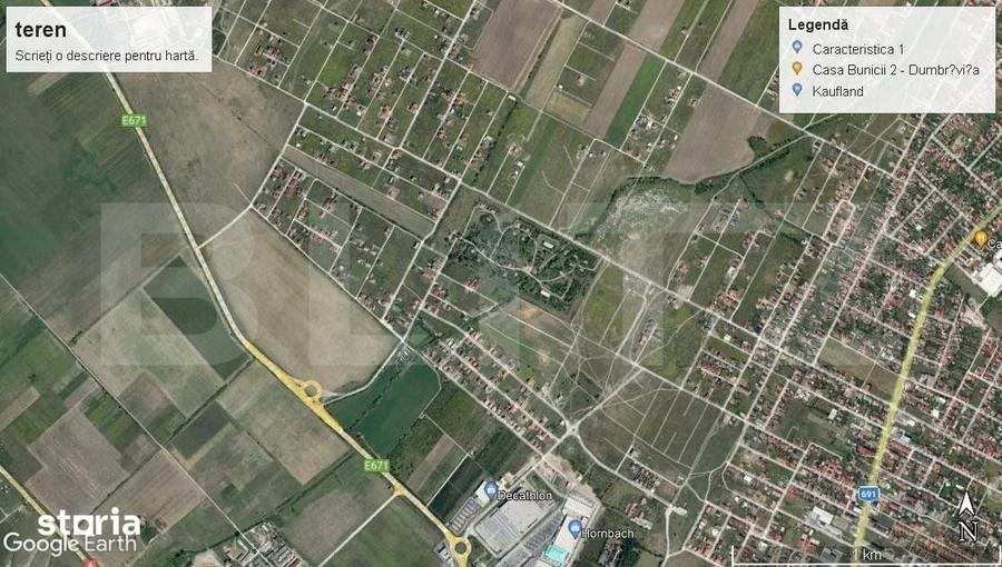 Teren de 50000 mp, în Est