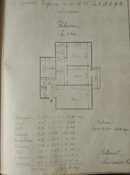 Apartament 3 camere 65 mp-zona ultracentrala Suceava, mobilat ?i utilat - 2
