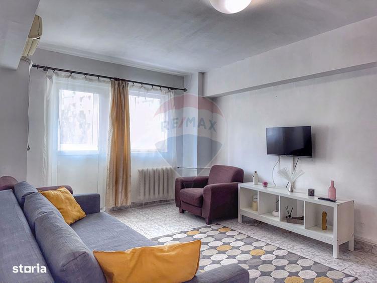 Apartament cu 2 camere semidecomandat, mobilat în Ștefan cel Mare