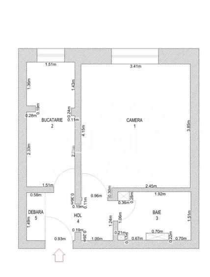 Garsoniera | decomandata | zona Tractorul - 2