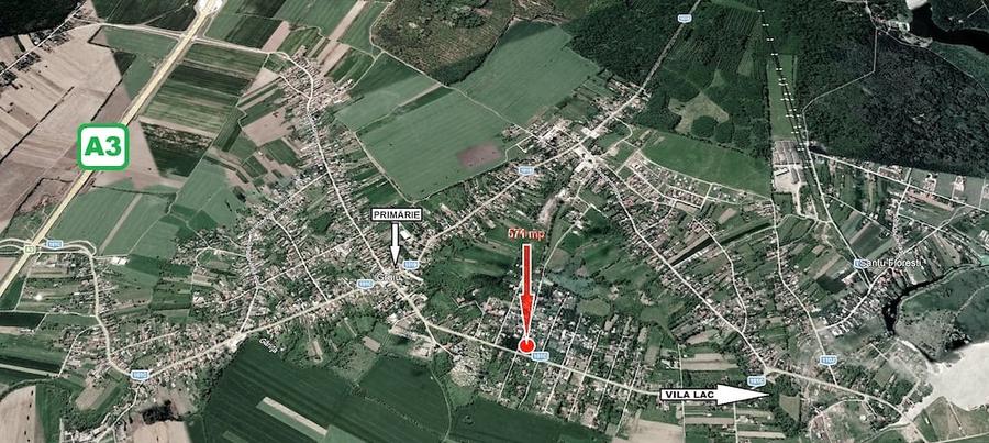 Teren de 571 mp, în Gruiu