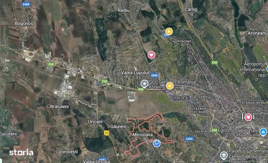 Teren de 150000 mp, în Miroslava