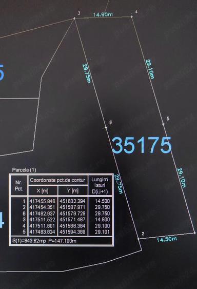 Teren de 844 mp, în Sălătrucel