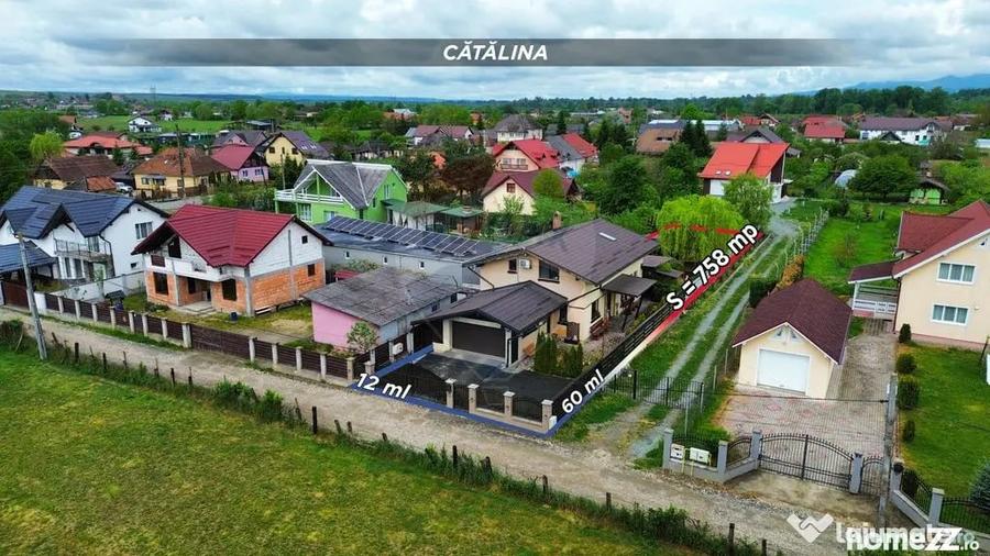 Casă cu 4 camere cu Teren 758 Mp în Cătălina