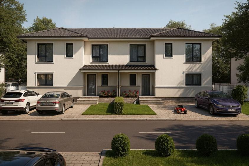 Duplex cu 4 camere cu Canalizare în Șura Mică