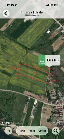 Teren de 2400 mp, în Exterior Vest