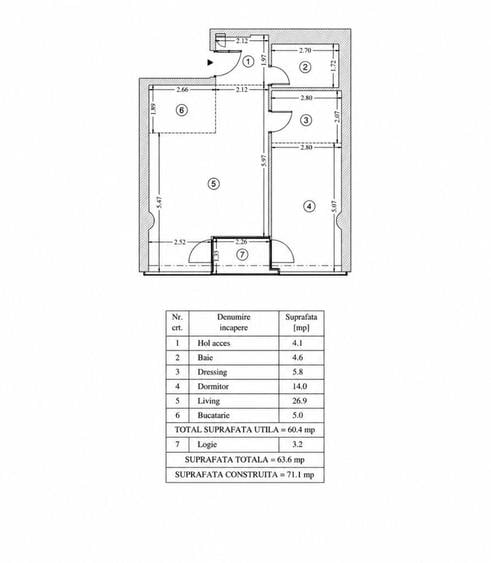 One North Lofts | 2 Camere | 63,6 mp | Rond Omw| Pipera. - 2