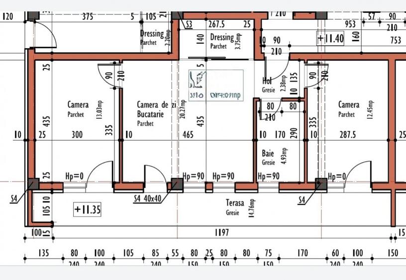 Apartament cu 2 camere decomandat, mobilat în Borhanci