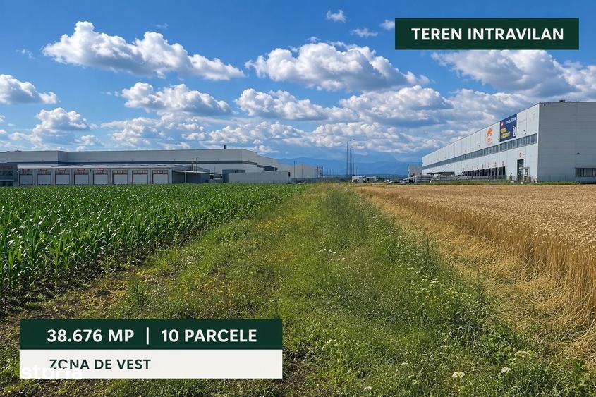 Teren de 38676 mp, în Vest