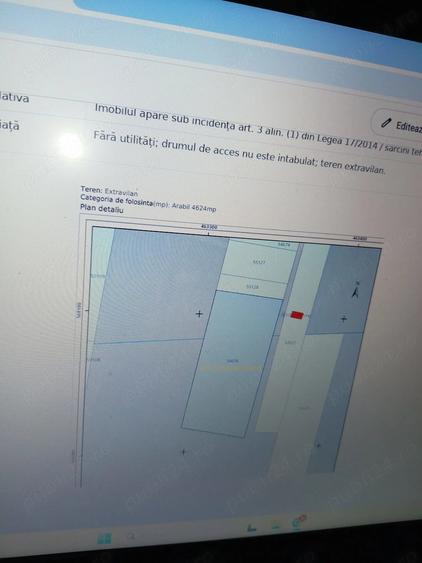 Teren de 4627 mp, în Voiniceni