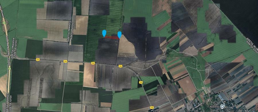 Teren agricol extravilan de 53211 mp, în Merii Petchii