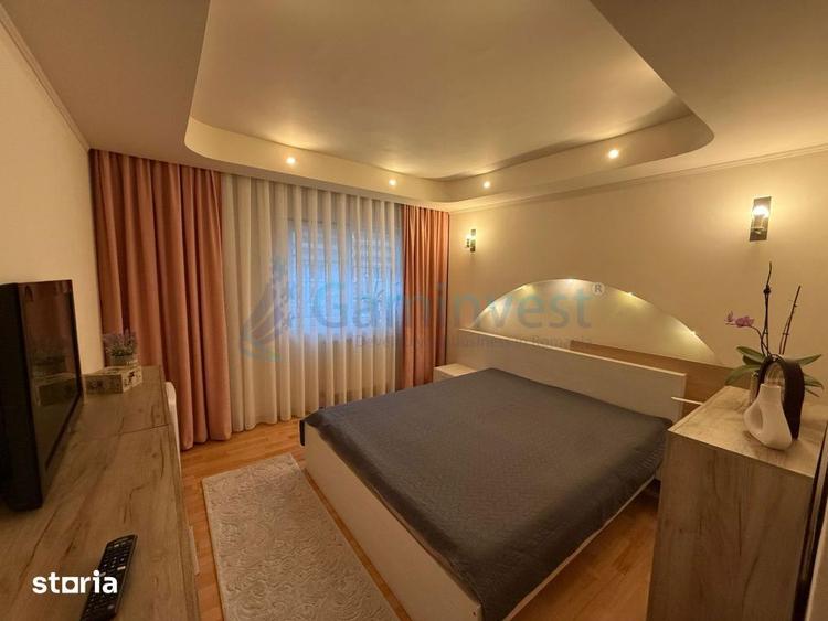 Apartament cu 3 camere decomandat, mobilat în Nufărul