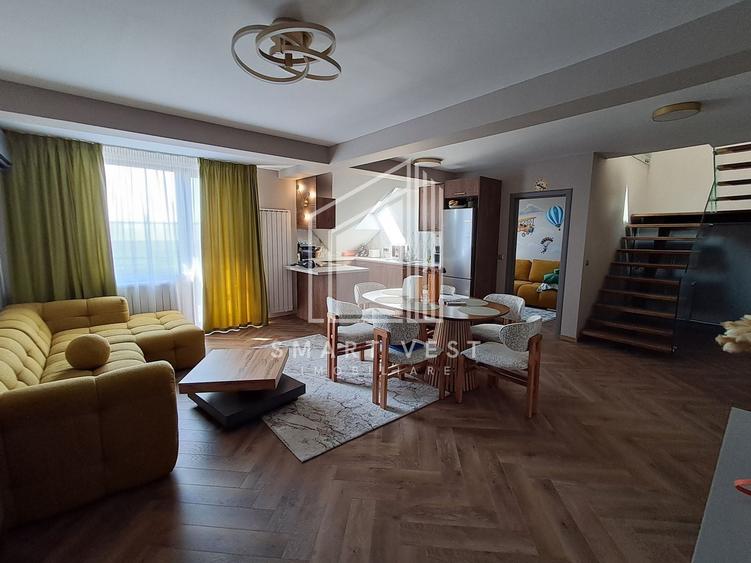 Apartament cu 3 camere decomandat, mobilat în Central