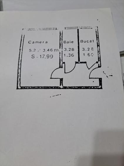 Garsonieră decomandată în Brâncoveanu