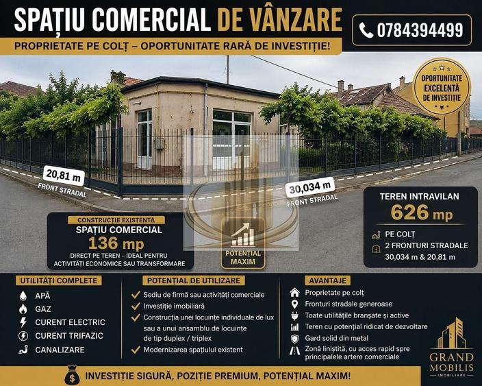 Teren Construcții intravilan de 627 mp, în Blașcovici