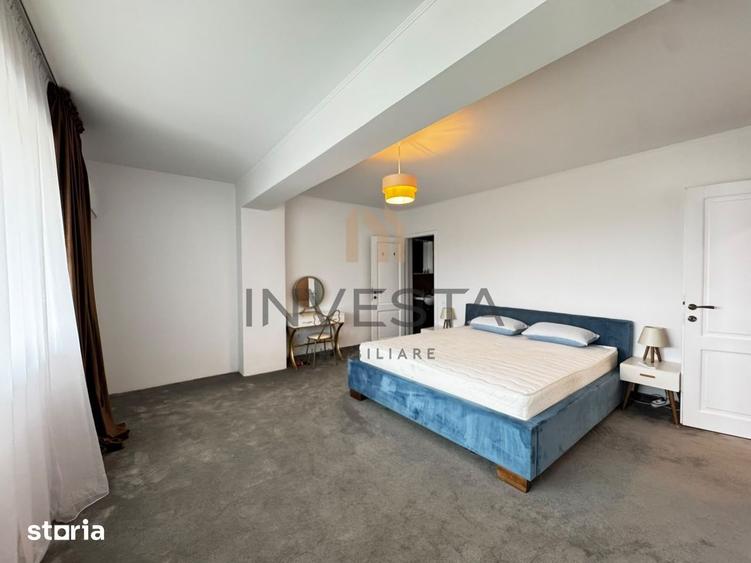 Apartament cu 4 camere semidecomandat, mobilat în Borhanci