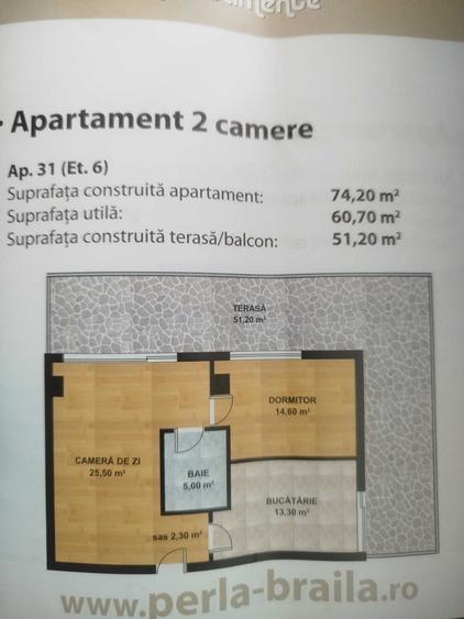 Apartament 2 camere | Etaj 6 | Terasa 45 mp | Parcare subterana | Str. Plevna - 2