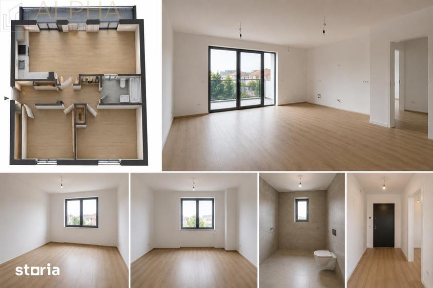 Apartament cu 3 camere în Central