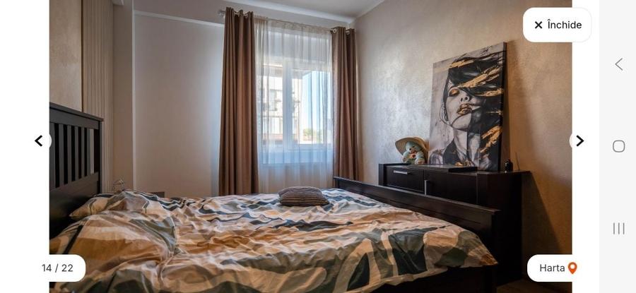 Apartament cu 2 camere semidecomandat în Central