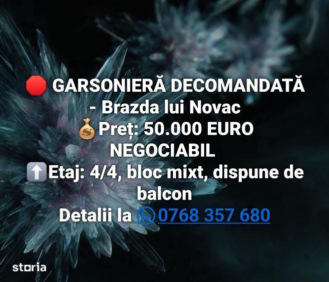 Garsonieră decomandată în Calea București
