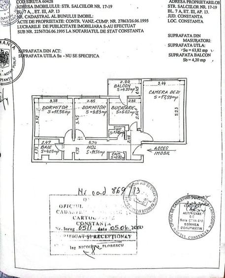 Apartament cu 3 camere decomandat, mobilat în Km 4-5
