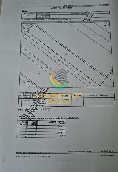 Teren agricol extravilan de 10000 mp, în Berceni