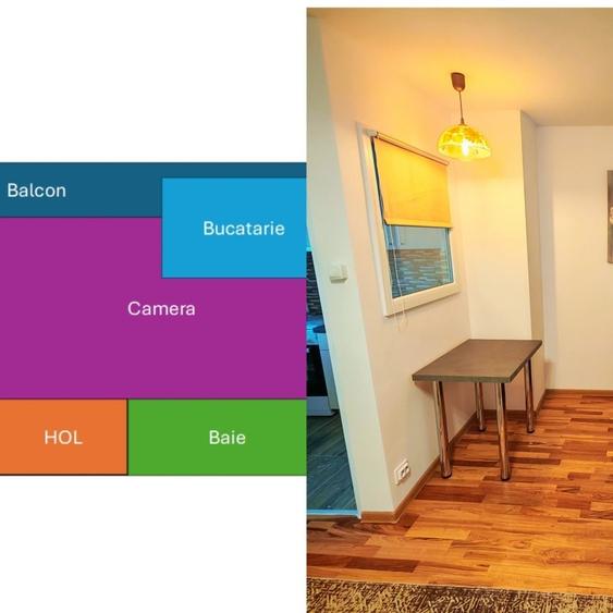 Garsonieră decomandată în Județean