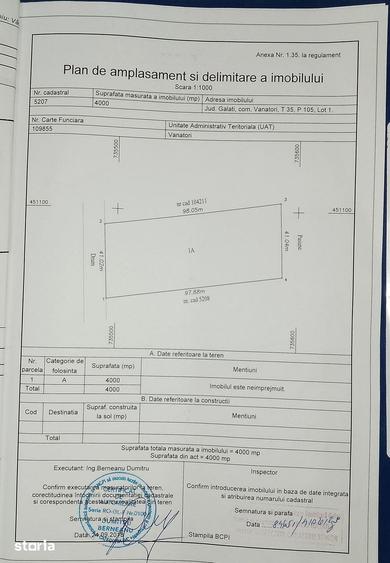 4.000 MP PRE? NEGOCIABI LA DOAR 50/100 M DE CASE VANATORI, GALA?I - 2
