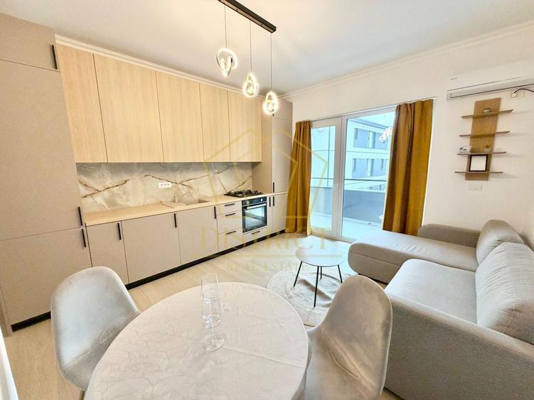 Apartament cu 2 camere semidecomandat, mobilat în Giroc