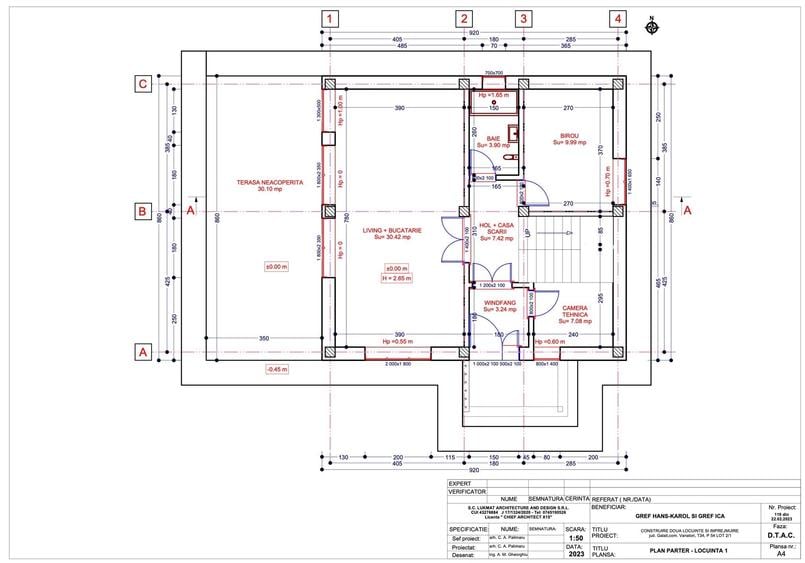 Casă cu 3 camere cu Teren 500 Mp în Vânători