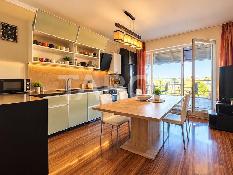 Apartament cu 3 camere semidecomandat, mobilat în Bună Ziua