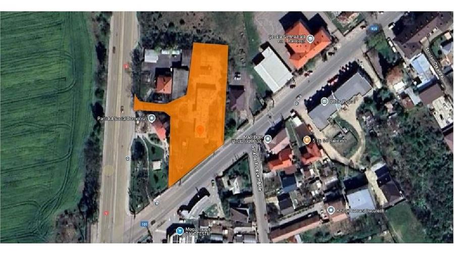 Cladire comerciala 466 mp + Teren 2.941 mp - Balotesti - 2