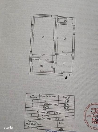 Apartament cu 2 camere în Albești