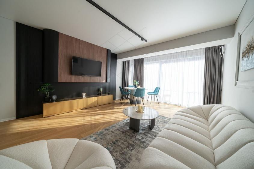 Apartament cu 2 camere semidecomandat, mobilat în Barbu Văcărescu
