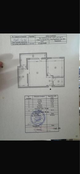 Apartament cu 2 camere semidecomandat în Central