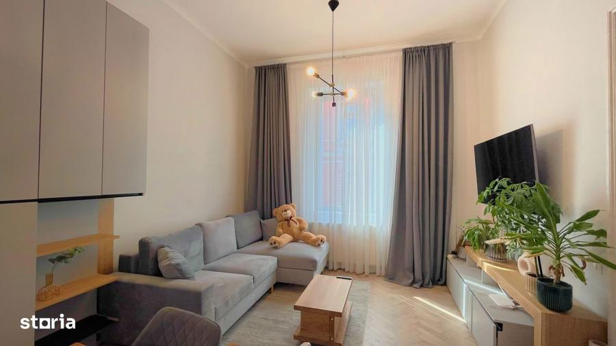 Apartament cu 2 camere, mobilat în Ultracentral
