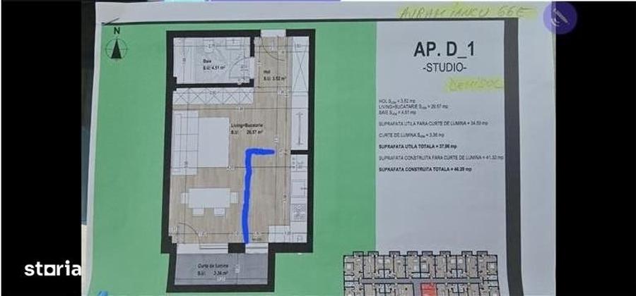 Apartament cu 2 camere în Central