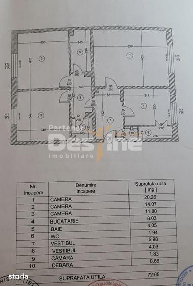Apartament cu 3 camere decomandat în 13 Septembrie