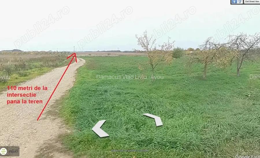 Teren pretabil locuri de casa Fantanele, 4450 mp fs.41 ml 56500 euro