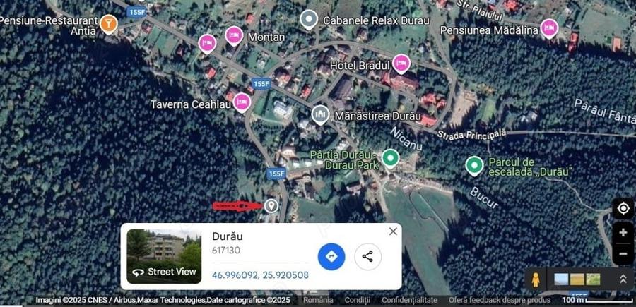 Garsonieră decomandată în Durău